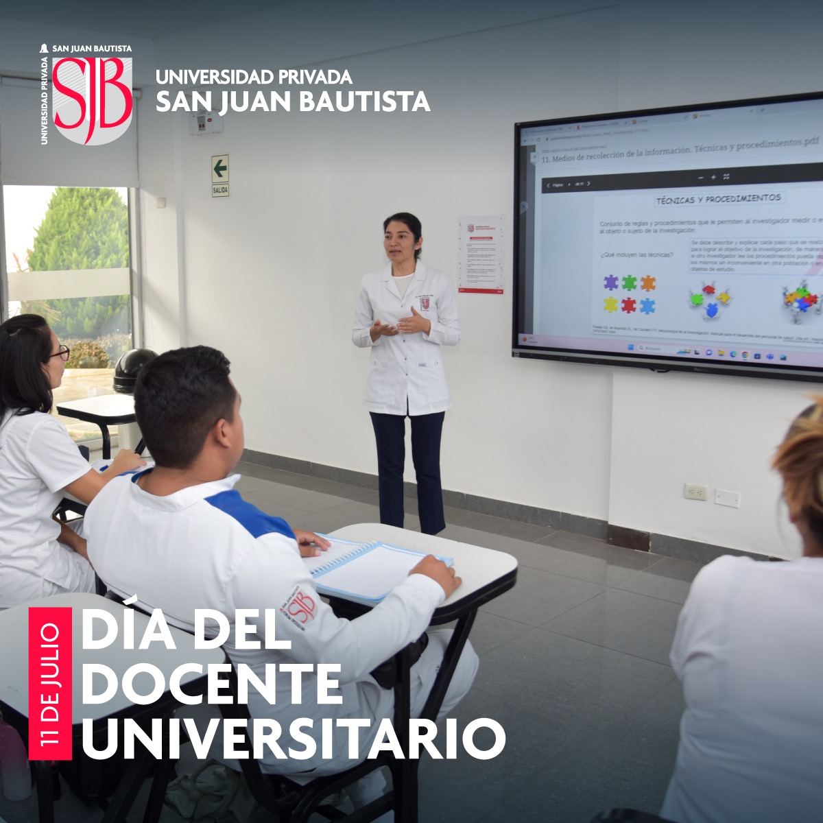 ¡Feliz Día del Docente Universitario! 
¡Hoy y siempre, reconocemos y valoramos su invaluable contribución en la formación de generaciones de profesionales exitosos! 

#DiaDelDocenteUniversitario #OrgulloSPJBU