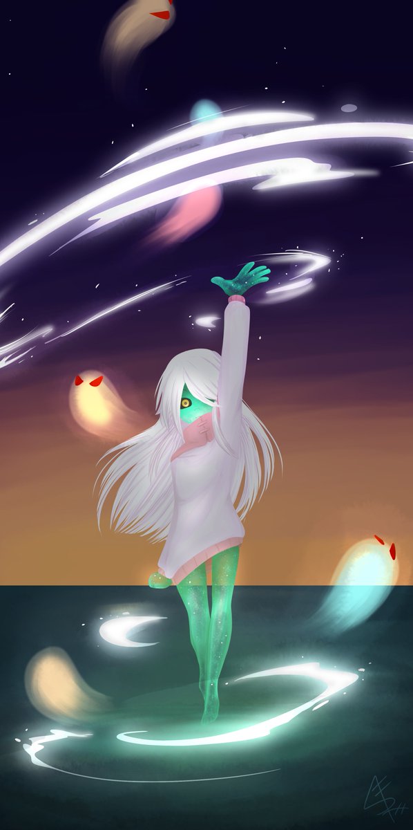 ArtsyFRI's tweet photo. Really loved this ghost girl design! Had to do some fan art!! @CheepsterArt
#fanart #digitalart https://t.co/80WxmOf9QO