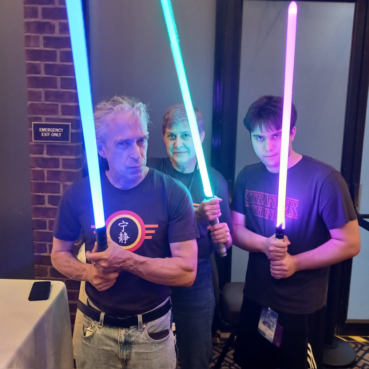 Dustersaurus's tweet photo. @dustersaurus #shoreleave43 with @Mrfirecowboy and someone else. https://t.co/31JoyThIQ4