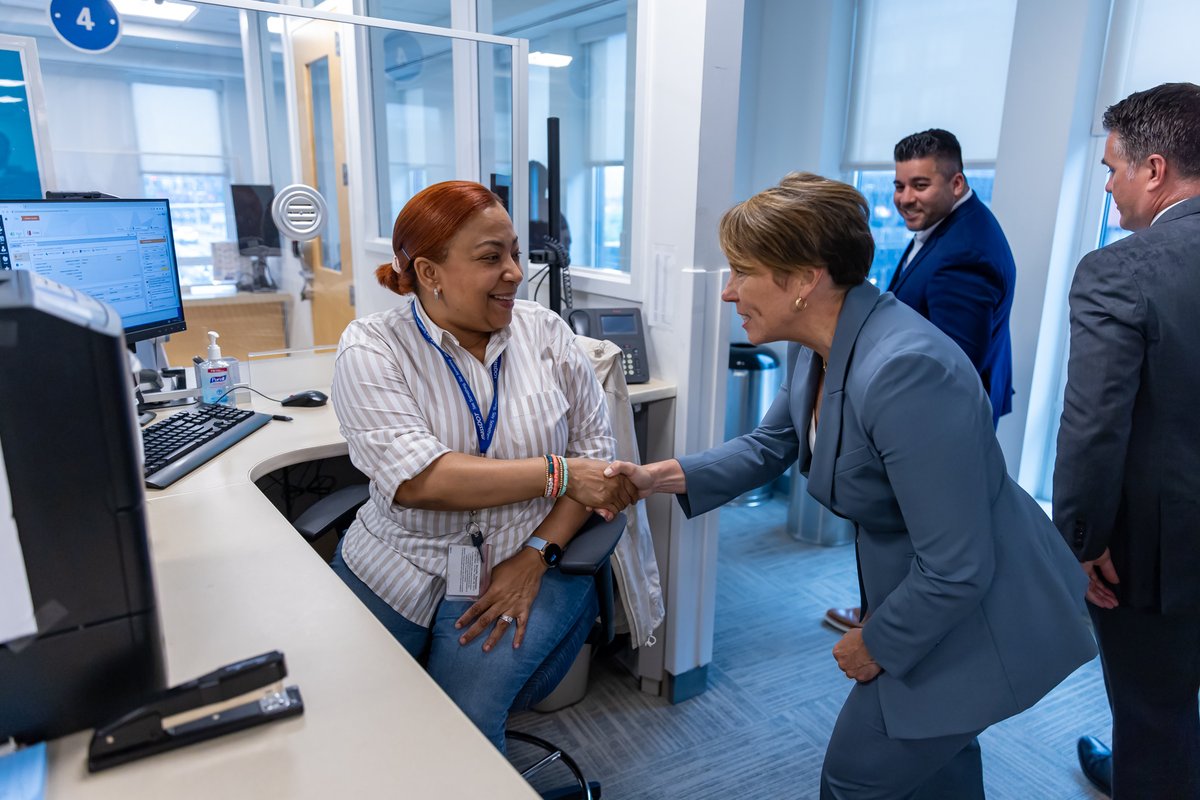 MassGovernor's tweet photo. Feeling grateful for @DrivingMA4ward, partners in the legislature, @MassDOT and the @MassRMV team. Years in the making, #WFMA is now a reality because of you.
If you’re newly eligible for a license under #WFMA, start the process at https://t.co/T6gQ3vOqAP. https://t.co/mQRpWSBV13