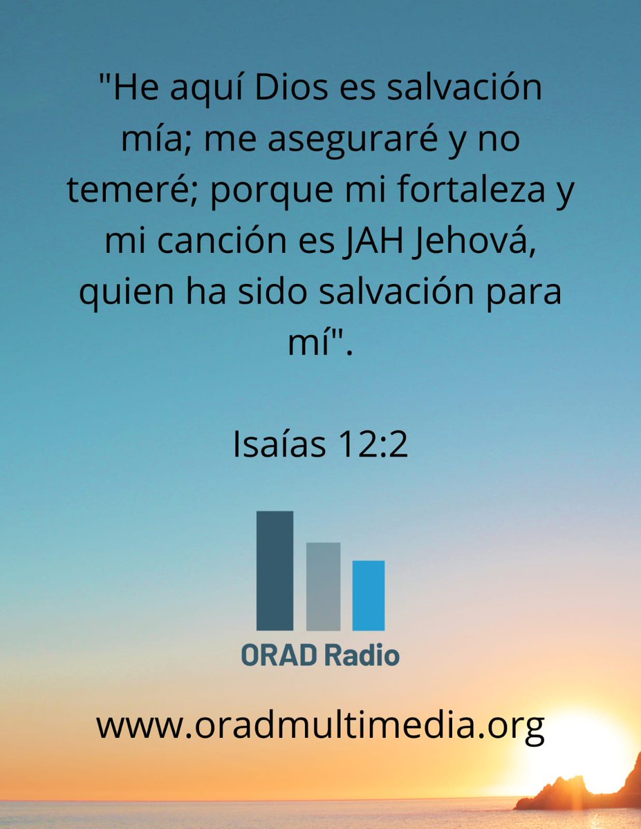 oradmultimedia's tweet photo. Isaías 12:2 https://t.co/LXWzWqE4Yf