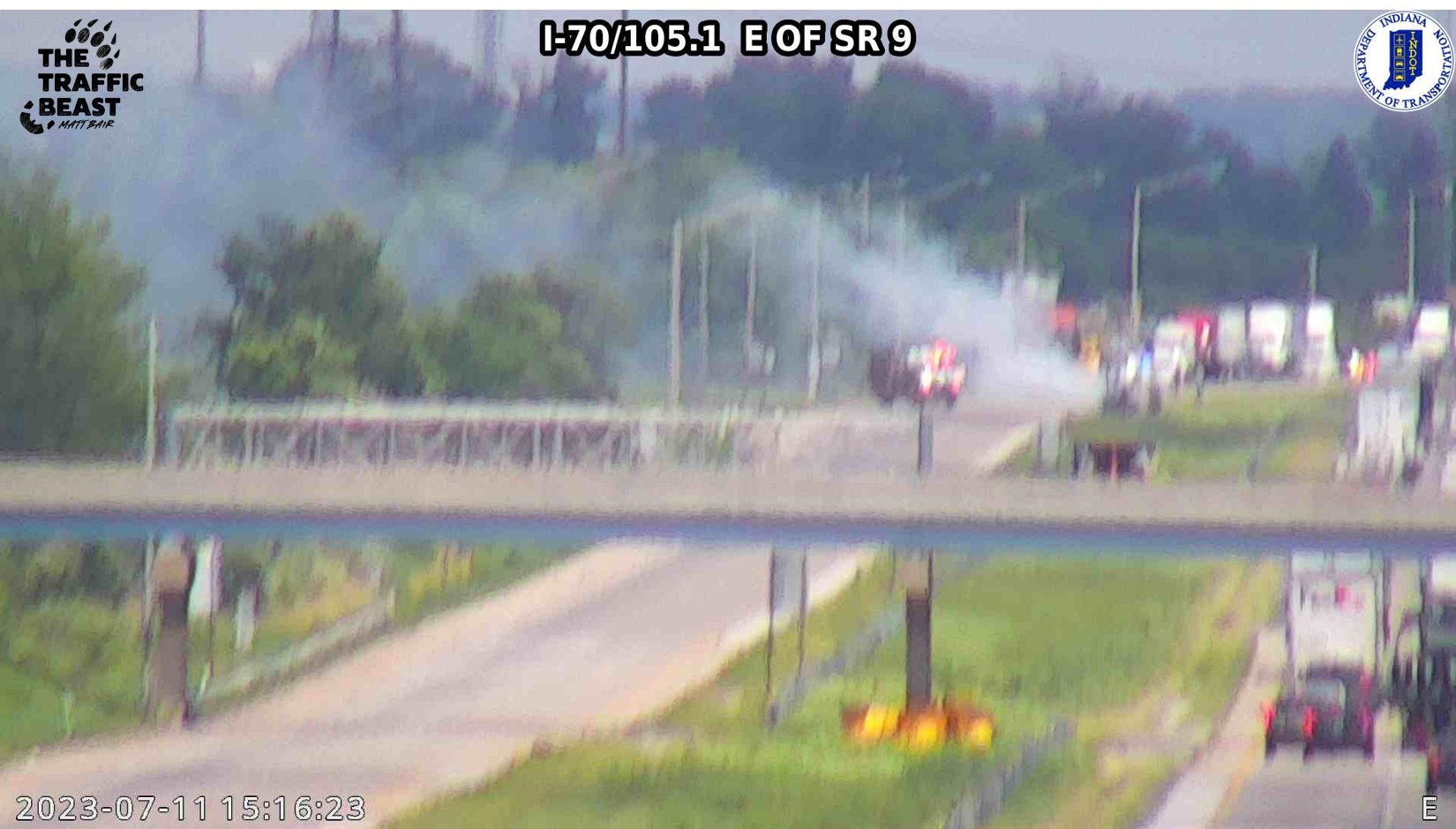 WIBC Traffic on Twitter "I70 Closed💥‼️Hancock Co., westbound I70 is