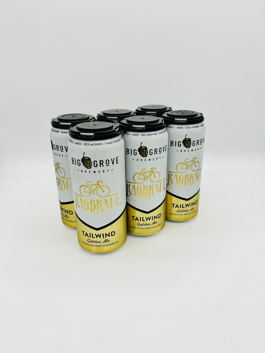 RAGBRAI is almost here and we’ve got #tailwind in stock from <a href="/BigGroveBrewery/">Big Grove Brewery</a> to celebrate! 🚲🍺🚲🍻