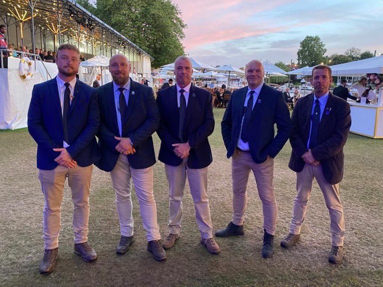 WHMGSecurity's tweet photo. What a difference a week makes; out with the boats, in with the bow ties. 

Henley Festival 2023. https://t.co/NrhBtMBs0s