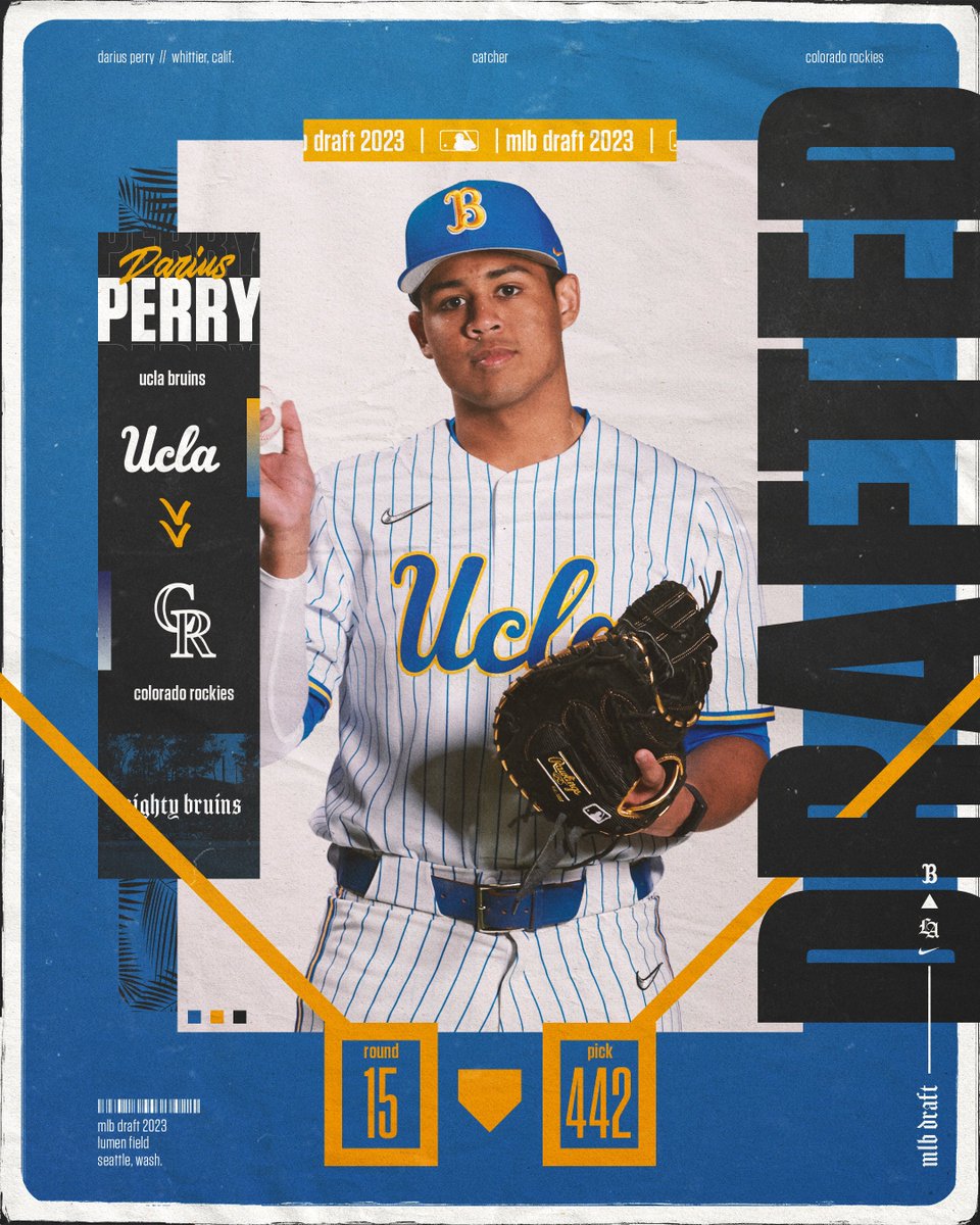 Darius is Denver-bound! 

Congrats to Darius Perry on being selected in the 15th round of the 2023 MLB Draft by the <a href="/Rockies/">Colorado Rockies</a>! 

#GoBruins | <a href="/darius_perry09/">Darius Perry</a>