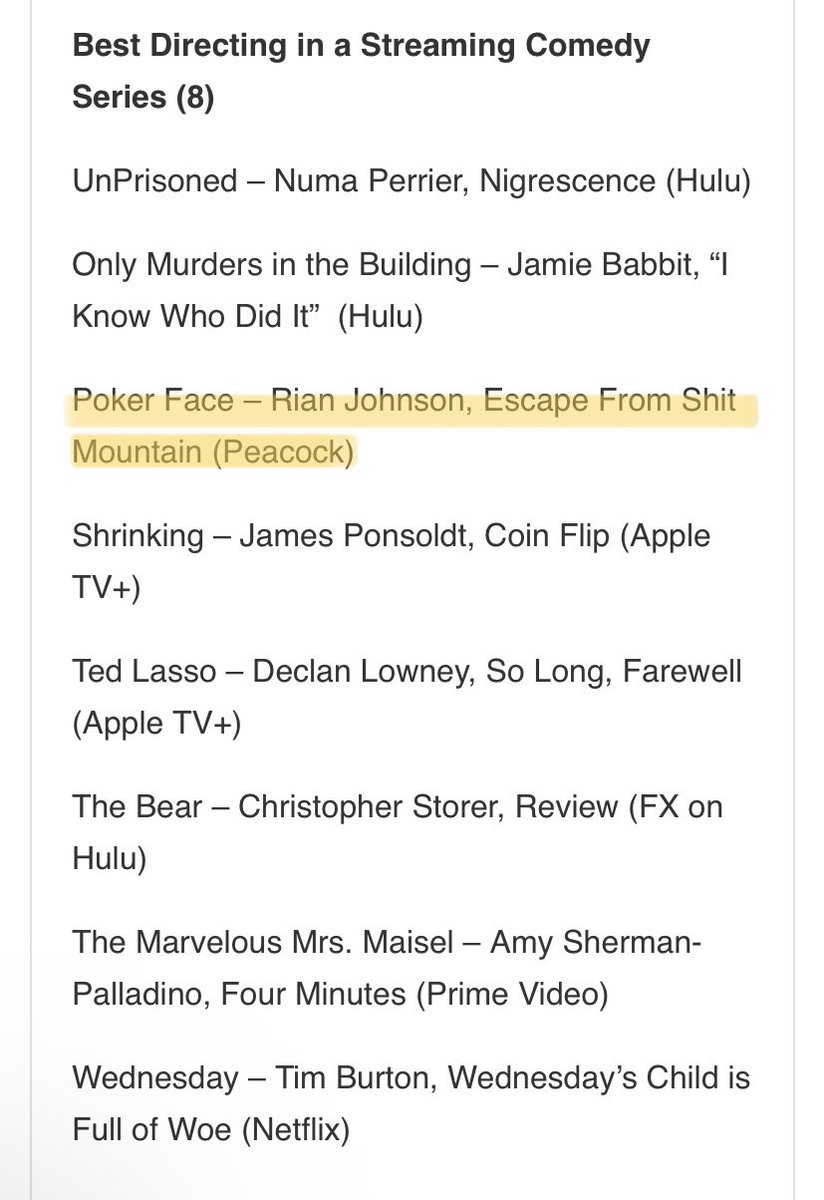 magnoliacurse's tweet photo. natasha and poker face nominated for the hollywood critics association TV awards 🤘🏻🤘🏻🤘🏻🤘🏻LETS GOOOO https://t.co/266VM4Tv1g