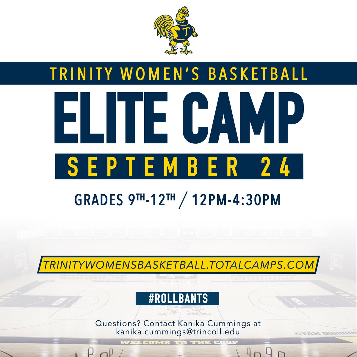 Trinity College WBB tweet media