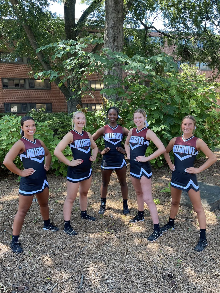 hillgrove_cheer's tweet image. We love our new Varsity sideline uniforms! Cannot wait for FNL at the Grove!! #GGOD ♥️🏈📣