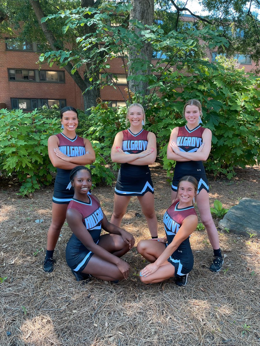 hillgrove_cheer's tweet image. We love our new Varsity sideline uniforms! Cannot wait for FNL at the Grove!! #GGOD ♥️🏈📣