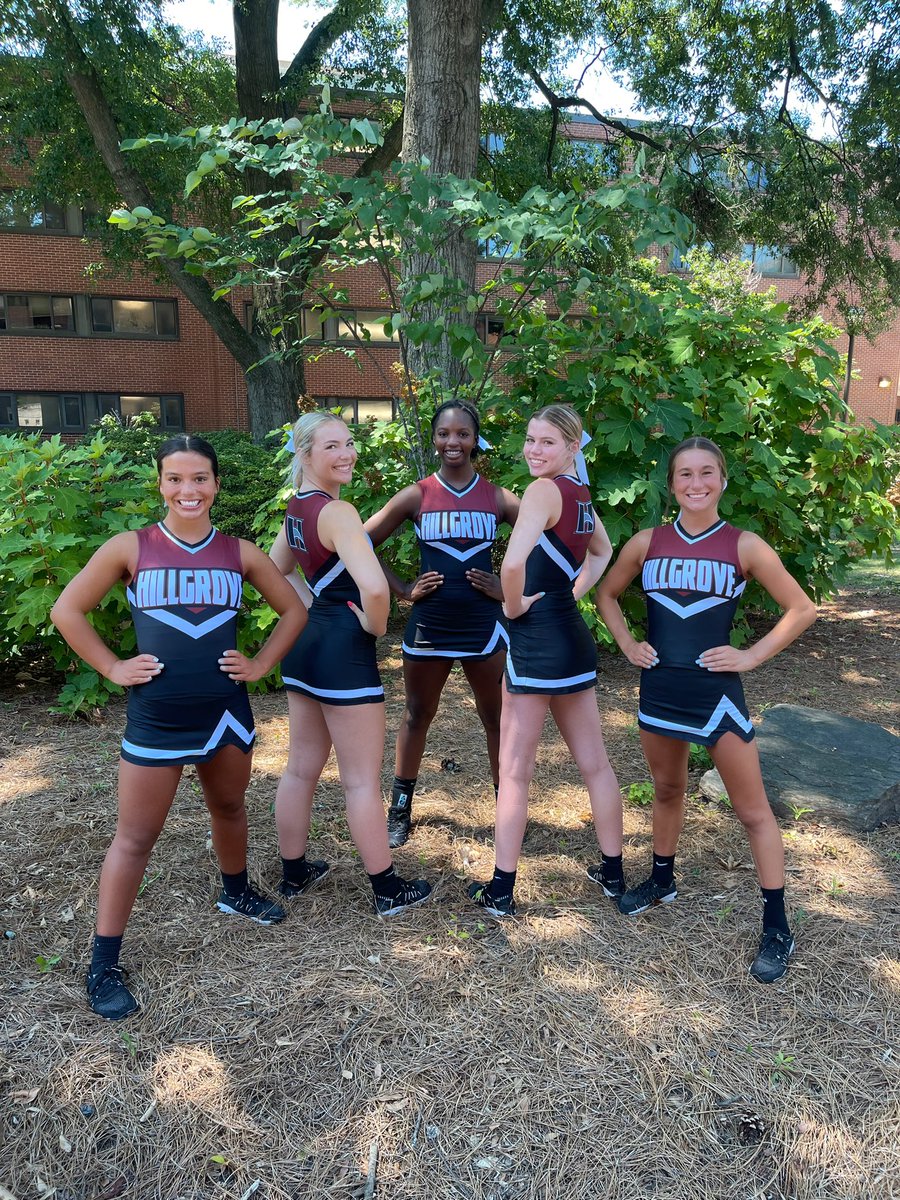 hillgrove_cheer's tweet image. We love our new Varsity sideline uniforms! Cannot wait for FNL at the Grove!! #GGOD ♥️🏈📣
