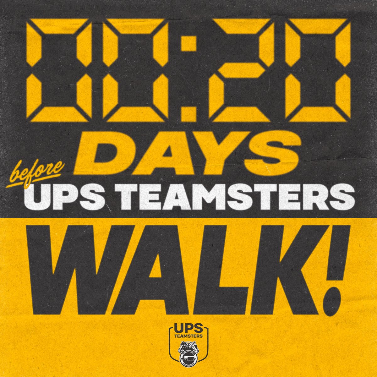 IowaAFLCIO's tweet photo. ⏰ @UPS time is not on your side! Get back to the table and #PayUp! #IowaLabor stands with @Teamsters in this fight! #Solidarity #1u
@Teamsterslu90 @238Teamsters @AFLCIO https://t.co/fTvSRS151w