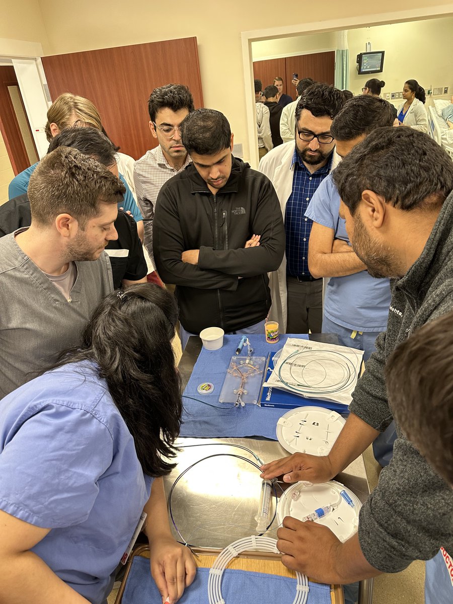 Karan Tarasaria (@karantarasaria) on Twitter photo Neuro-interventional workshop for residents led by Dr. Mehta. This quickly turned from a great learning experience to a team building exercise amongst the group!
<a href="/TapanMe26854484/">TapanMehta</a> <a href="/UConnNeurology/">UConn Neurology Residency</a> <a href="/EricaSchuyler/">Erica A Schuyler, MD, FAAN, FANA</a> <a href="/HHNeurovascular/">UCONN Stroke Fellowship Program</a>
#NeuroTwitter #MedEd Neuro-interventional workshop for residents led by Dr. Mehta. This quickly turned from a great learning experience to a team building exercise amongst the group!
<a href="/TapanMe26854484/">TapanMehta</a> <a href="/UConnNeurology/">UConn Neurology Residency</a> <a href="/EricaSchuyler/">Erica A Schuyler, MD, FAAN, FANA</a> <a href="/HHNeurovascular/">UCONN Stroke Fellowship Program</a>
#NeuroTwitter #MedEd