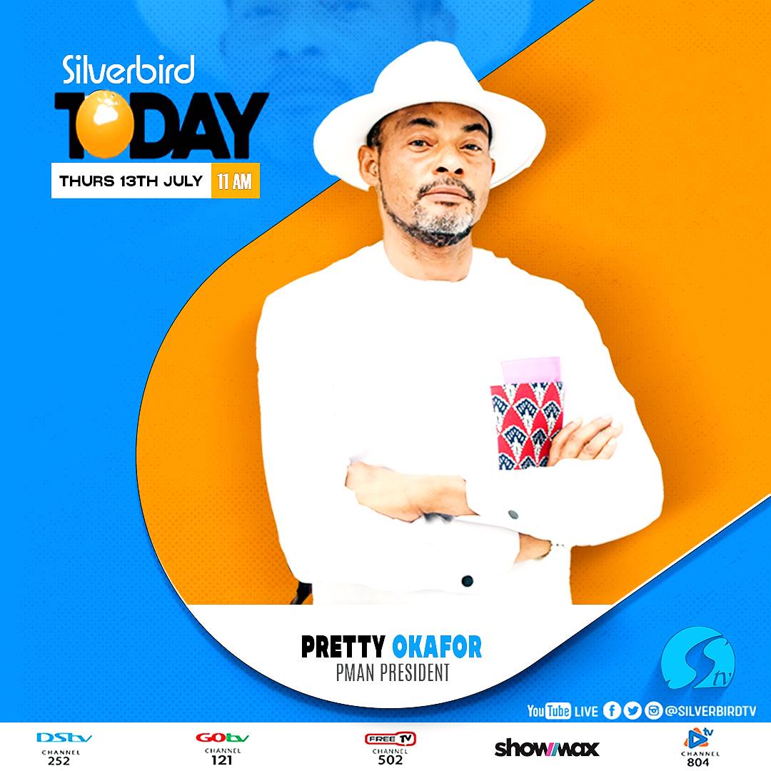 pmanhqrt's tweet photo. Tune in to #silverbirdtoday On Silverbird Television
from 11am - 12noon on Thursday 13th of July 2023 to watch the live interview of @PrettyOkafor the president of the Performing Musicians Employers Association Of Nigeria (PMAN) https://t.co/nRwDUOy3lx