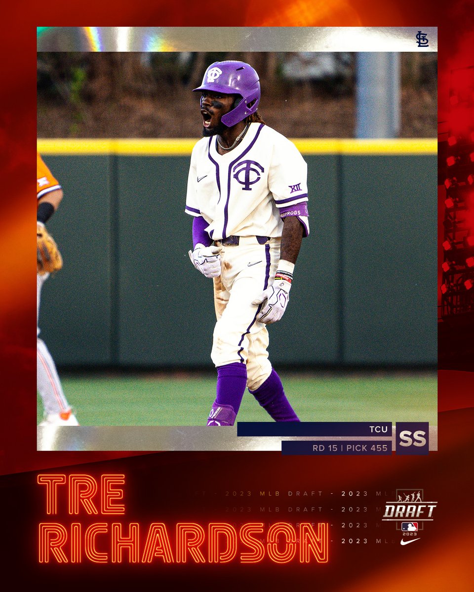 With the 455th overall pick of the 2023 #MLBDraft, the #STLCards select SS Tre Richardson!