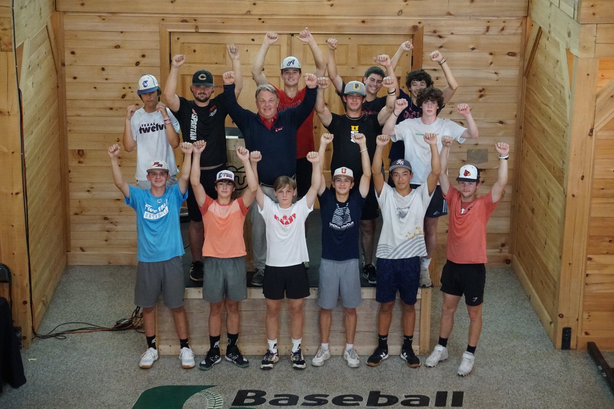 TXBaseballRanch's tweet photo. Congratulations to this group of athletes who set personal records this past weekend at our Elite Pitchers Bootcamp.  A special shout out to the 3 newest members of our #90mph club.  Nice work fellas! #RanchDifference # https://t.co/Q4TGlBniRE