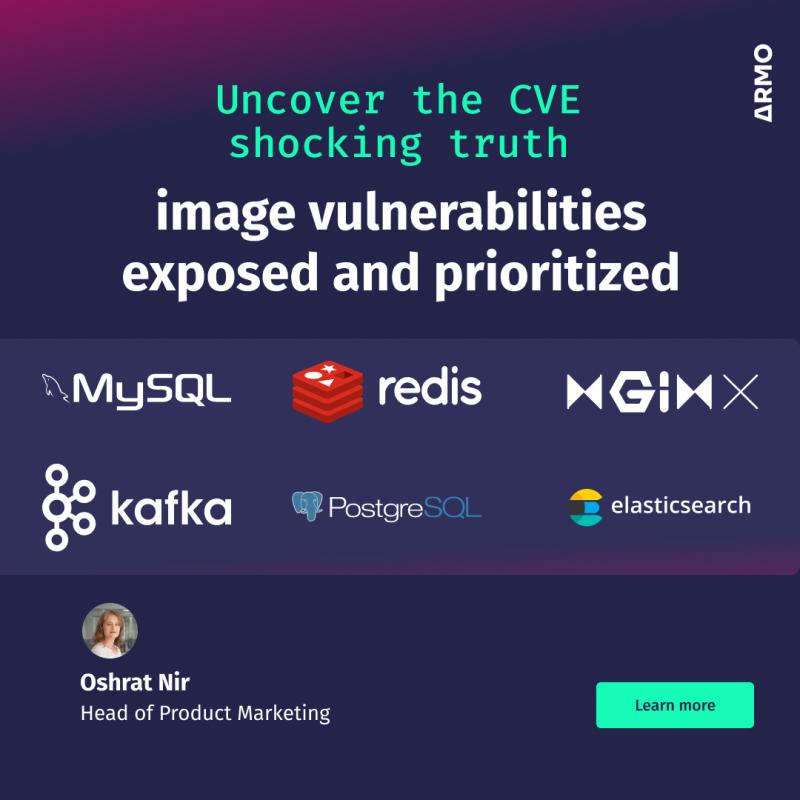 In our latest blog post, we discuss how finding the vulnerabilities which are relevant to YOUR Kubernetes environment can slash the number of total CVEs by over 60%.

Read it here:
armosec.io/blog/image-vul…

#Kubernetes #CVEs #Security