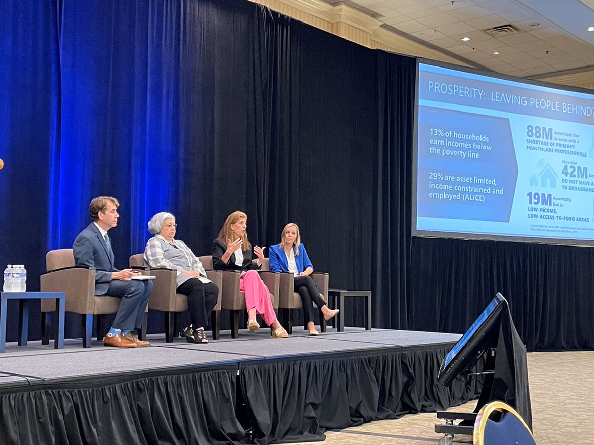 #UnitedForALICE National Director <a href="/NjData/">Stephanie Hoopes</a> spoke at the #NASTO23 Conference today with Secretaries of Transportation <a href="/Teepeea2Diane/">Diane Scaccetti</a> of <a href="/NJDOT/">NJDOT News</a> and Nicole Majeski of <a href="/DelawareDOT/">DelDOT</a> about how they're incorporating ALICE’s voice into transportation planning.