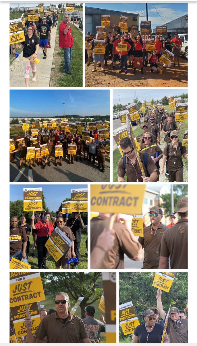 BrJoeBalkis's tweet photo. 7/9/23 #upsNegotiationsUpdate
#2023TeamstersupsContractCampaign #Teamsters #ups
Ready To #Strike, Ready To Win!
But only if #TeamstersMembers take the struggle against ups into their own hands.
#PracticePicketing escalates!
#DEFUNDfacebook
#DEFUNDtwitter
https://t.co/6JABKk3Aor https://t.co/F3POrxmR9l