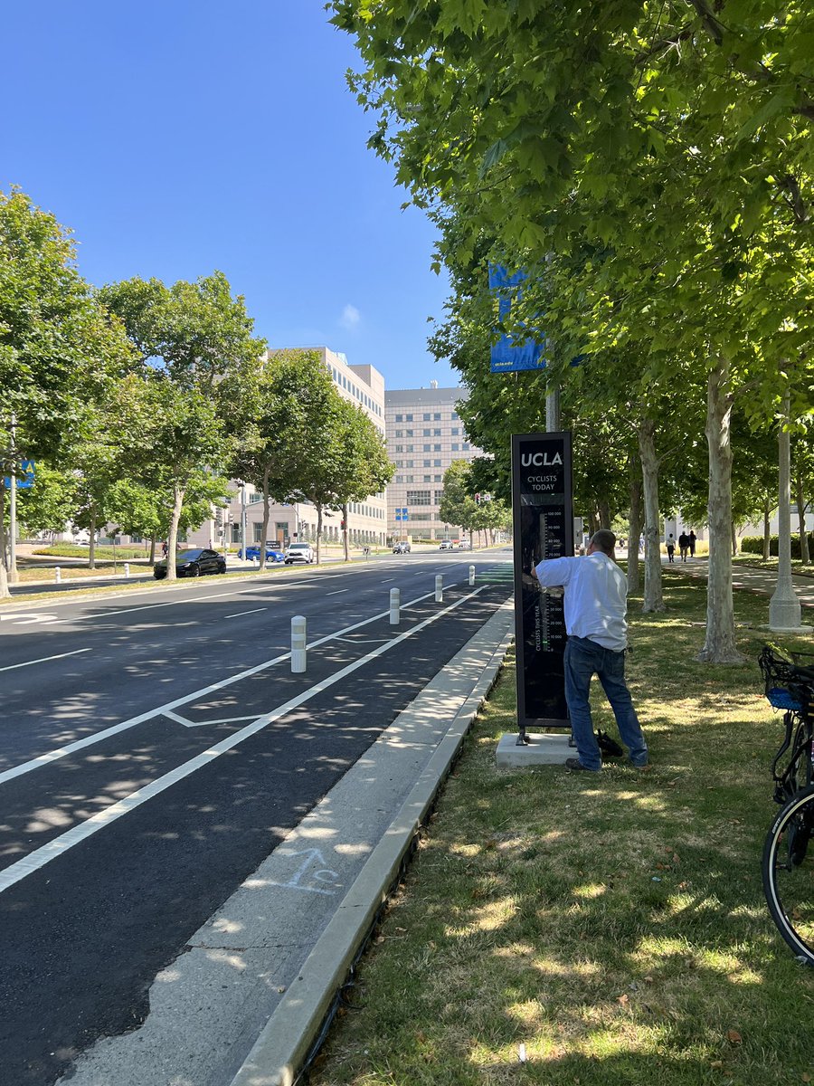 summer of maintenance continues 🌞troubleshooting our westwood bike counter is unfortunately still a work in progress, so thanks all for BEARing with us!