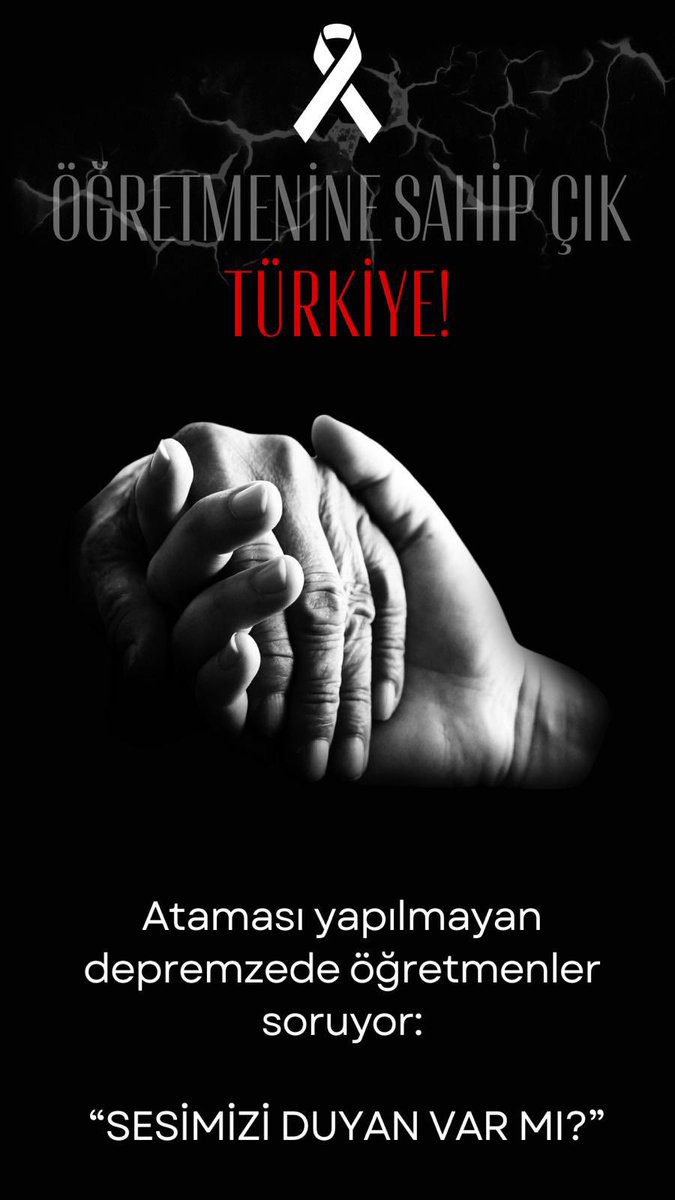 Sayın bakan,
Ataması gerçekleşmemiş depremzede öğretmenler ne yapsın, nasıl yaşasın?
<a href="/RTErdogan/">Recep Tayyip Erdoğan</a> @ErbakanFatih <a href="/tcmeb/">Millî Eğitim Bakanlığı</a>
<a href="/Yusuf__Tekin/">Yusuf Tekin</a> <a href="/HuseyinYayman/">Hüseyin Yayman🇹🇷</a> <a href="/MehmetYalcintr/">Mehmet YALÇIN</a> <a href="/ademyesildal/">Adem Yeşildal.🇹🇷</a> 
#BizKiminÖğretmeniyiz