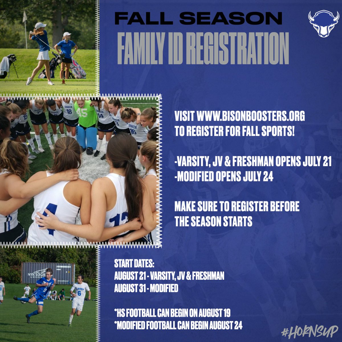 Make sure to get registered for the Fall season!