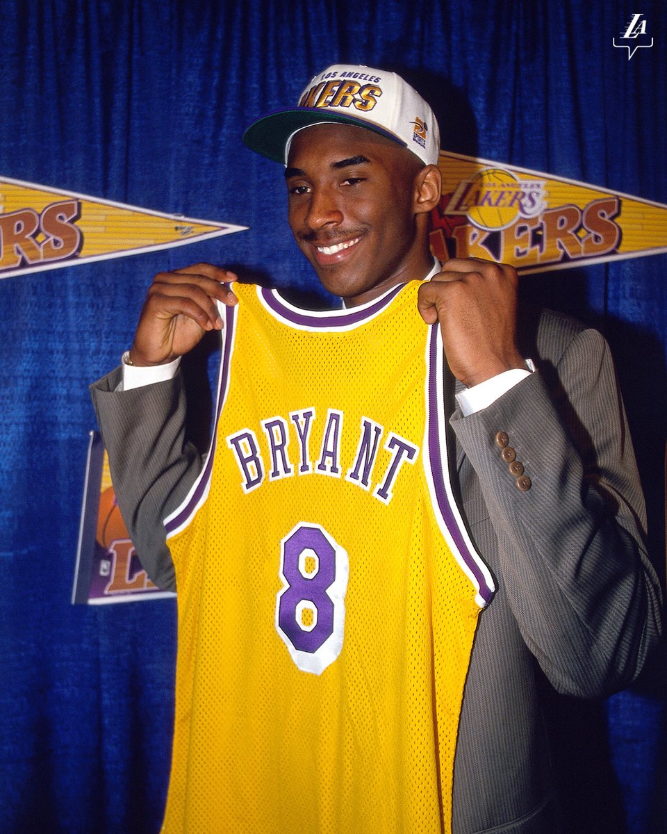 RT @Lakers: On this day in '96: Kobe became a Laker. https://t.co/FvmAfgj0MZ