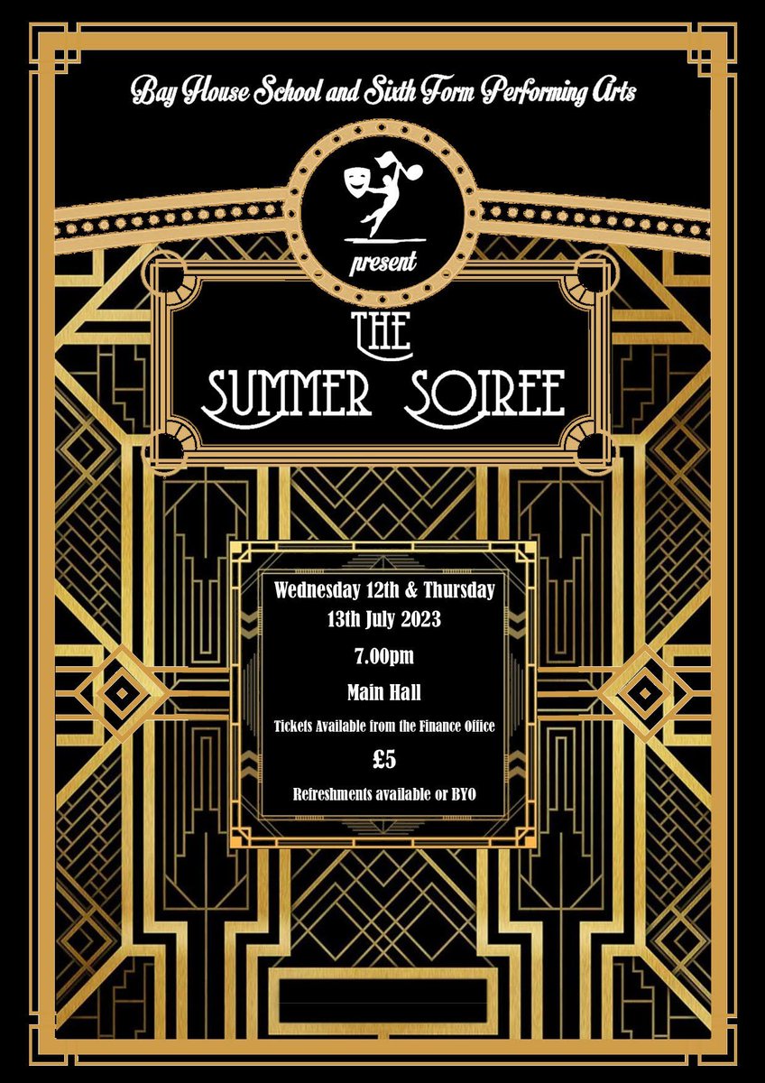 Tickets are still on sale for this fabulous event tomorrow evening and Thursday. Get your mini buffets and tipples of choice ready and come join us. Tickets £5 each #summersoiree23