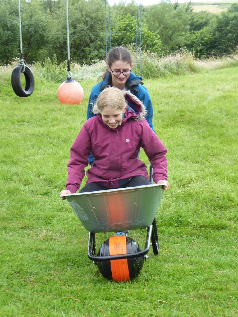 Team Eigg have been hard at work this morning repaying the very kind owner of our accommodation, for her generosity in letting us stay here. They have pruned, weeded, grass cut, built a wheelbarrow, harvested rhubarb, chopped it up and enjoyed eating it!
