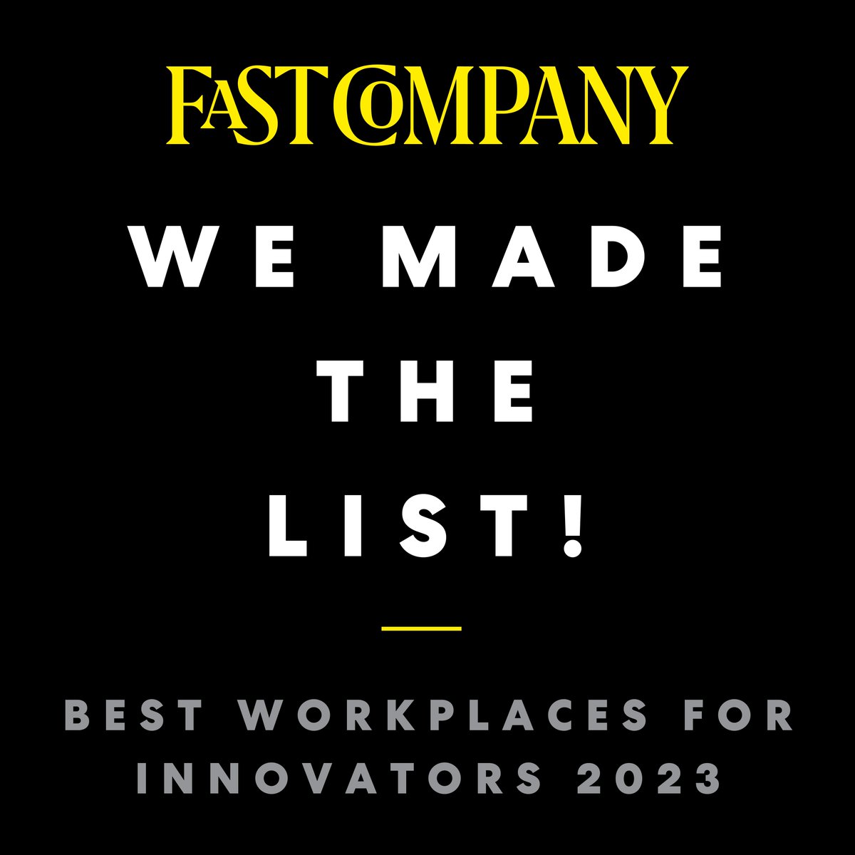 Honestly, this is pretty impressive for a nearly 100 year old insurance company. Thanks @FastCompany for recognizing @AmFam as one of the Best Workplaces for Innovators 2023! #FCBestWorkplaces  #iWork4AmFam