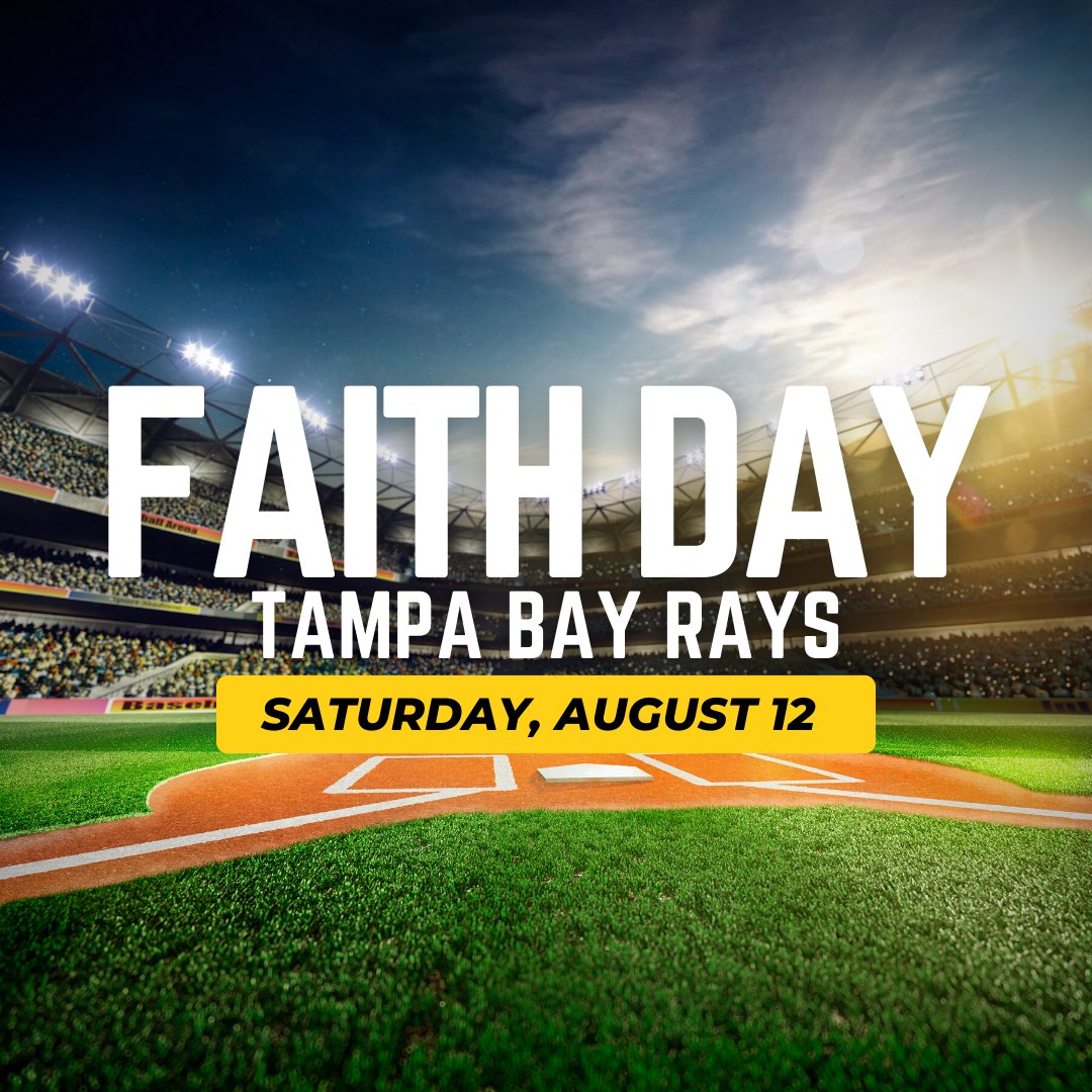 Seminole Heights United Methodist Church (@semheights) on Twitter photo βΎοΈ Join us for an afternoon of faith and fun at Faith Day with the Rays on August 12! For $35, you can attend the game, get a free hat, and stay for a talk with some of the players about their faith. Email office@semheights.com by July 21 to sign up!
#tampabayrays #faithday βΎοΈ Join us for an afternoon of faith and fun at Faith Day with the Rays on August 12! For $35, you can attend the game, get a free hat, and stay for a talk with some of the players about their faith. Email office@semheights.com by July 21 to sign up!
#tampabayrays #faithday