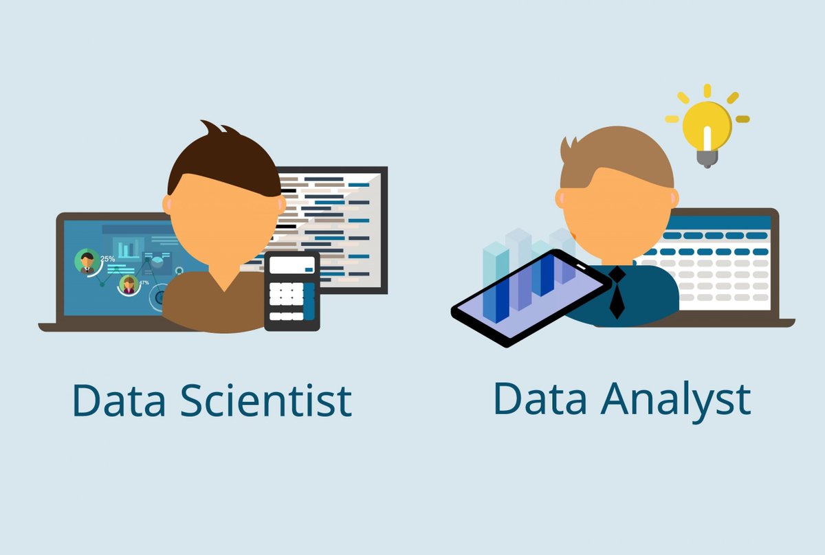 🧵 Data Analyst vs Data Scientist 🧵 What’s the difference and how to ...