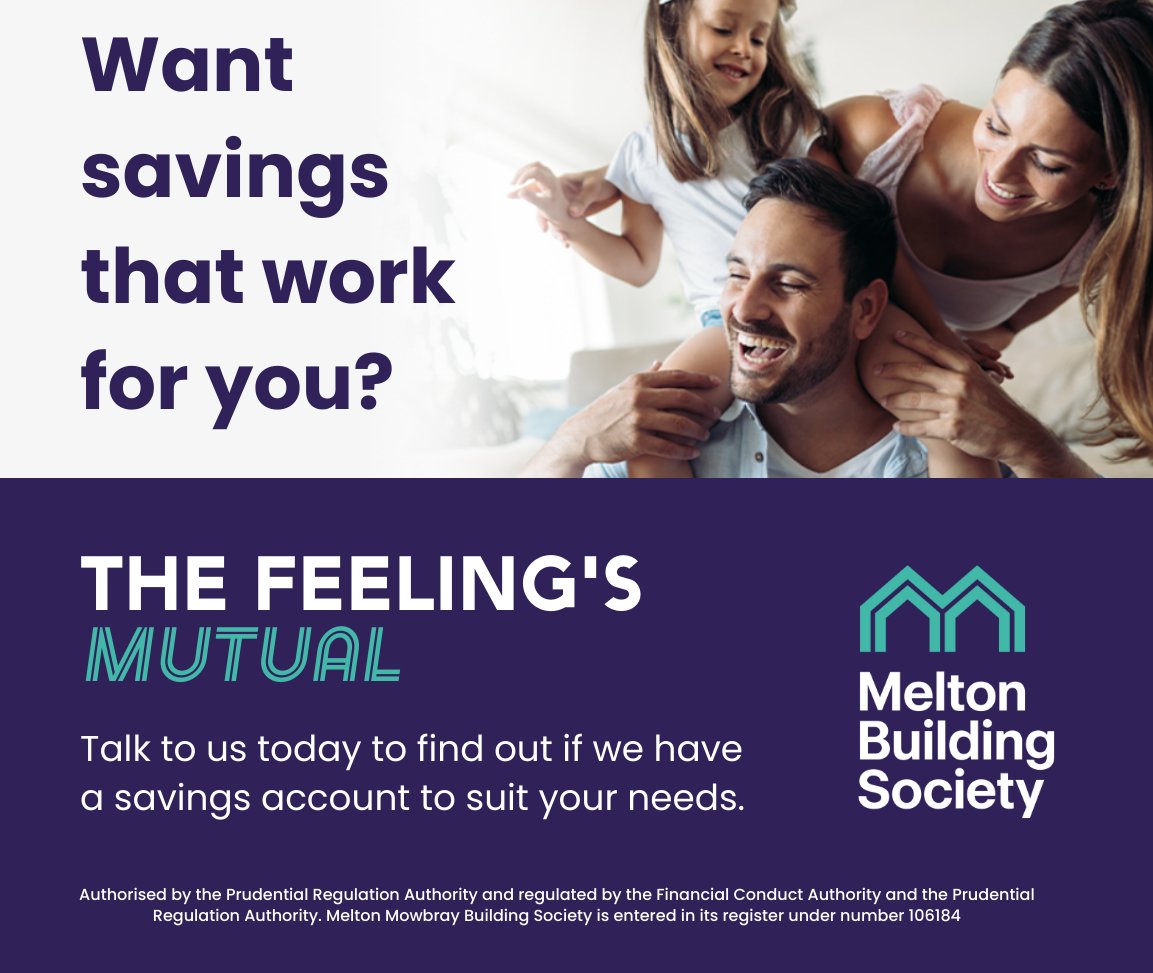 MeltonSociety's tweet photo. It’s a turbulent time for interest rates. Now more than ever, it’s important to keep an eye on your accounts. To see the extensive range of accounts available to you today, or to simply keep track of your existing accounts simply visit - https://t.co/qVkHXAh9Zb

#TeamMelton https://t.co/78bIy5wsrv