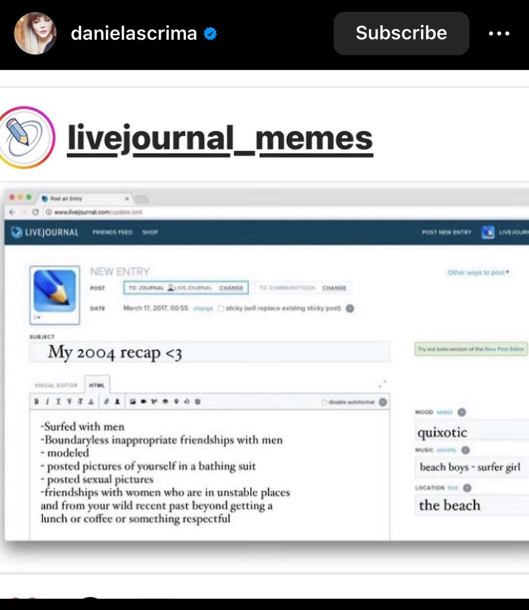cherryriotyouth's tweet image. Substack wishes they were livejournal #substack #livejournal it’s missing the design and all the things that made the 2000’s internet a community