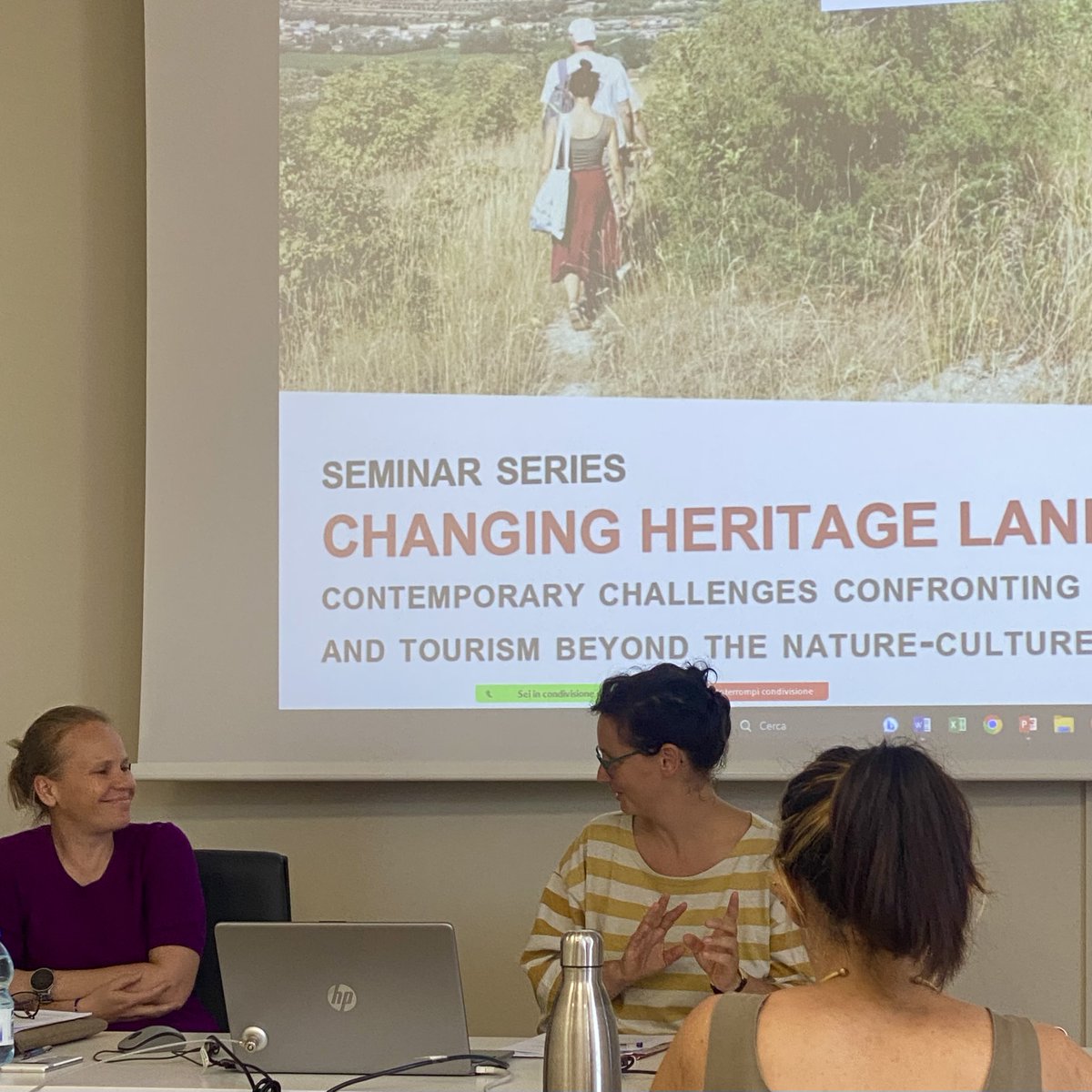 Le temperature in città sono proibitive, ma qui al DiSSGeA non ci stanchiamo di portare avanti le nostre attività di internazionalizzazione! Si è conclusa questo pomeriggio la seminar series coordinata dalla collega Margherita Cisani “Changing Heritage Landscapes”. Well done!