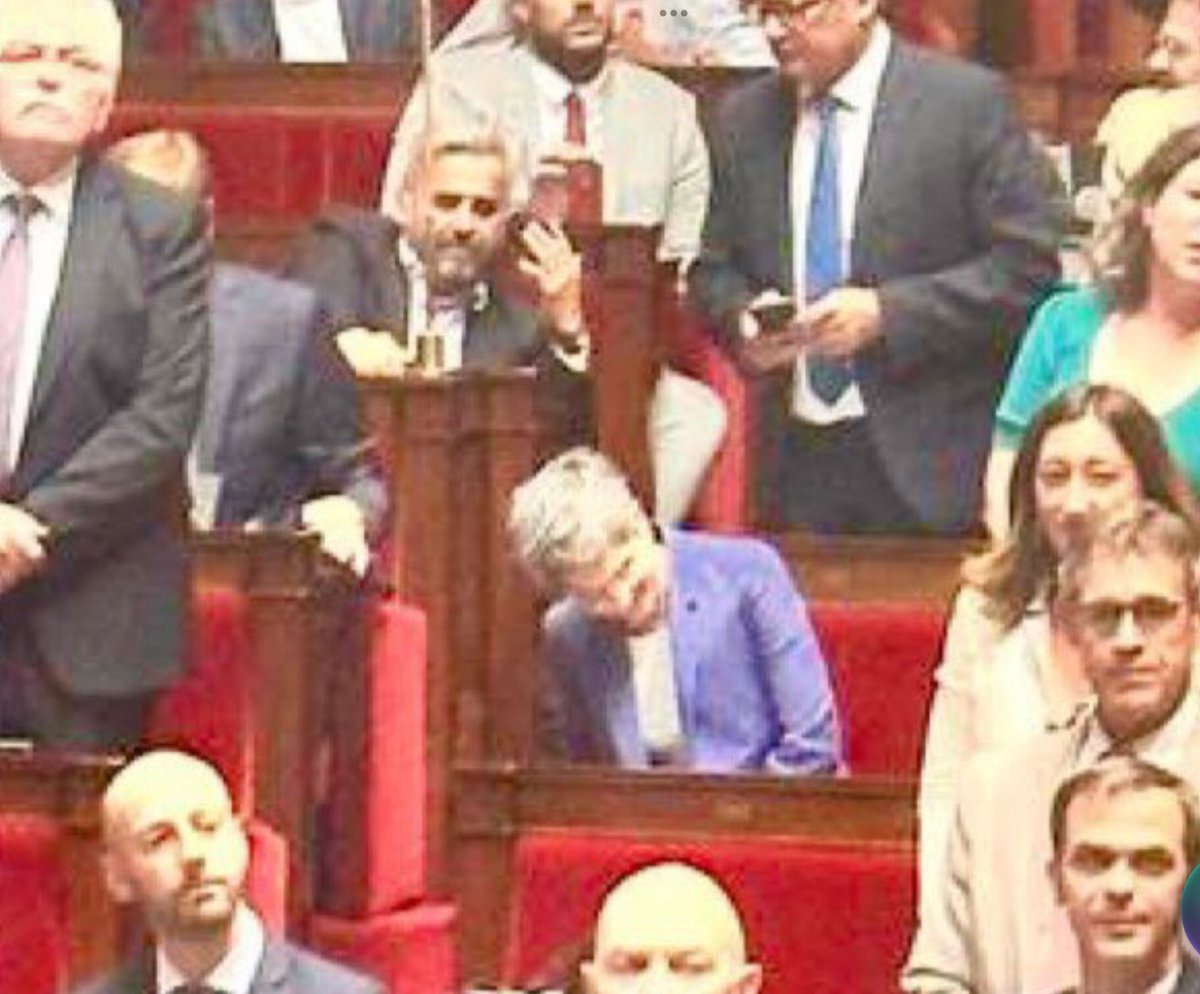 Voilà , hilare la tricheuse, menteuse, voleuse de circo ! 
Pendant l’hommage aux policiers français morts pour la France !
Elle se tord de rire ! AN 11 juillet 2023