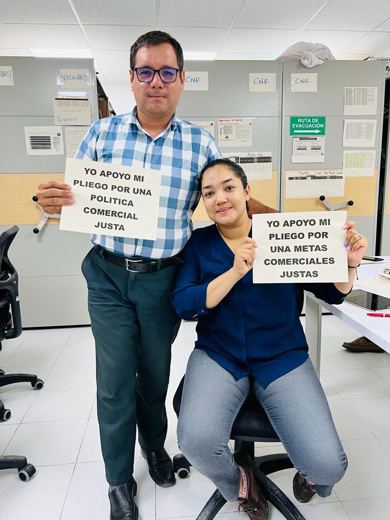 #YoApoyoMiPliego en Bancamía por unas metas comerciales justas!!!  hoy primer día de Negociación Colectiva