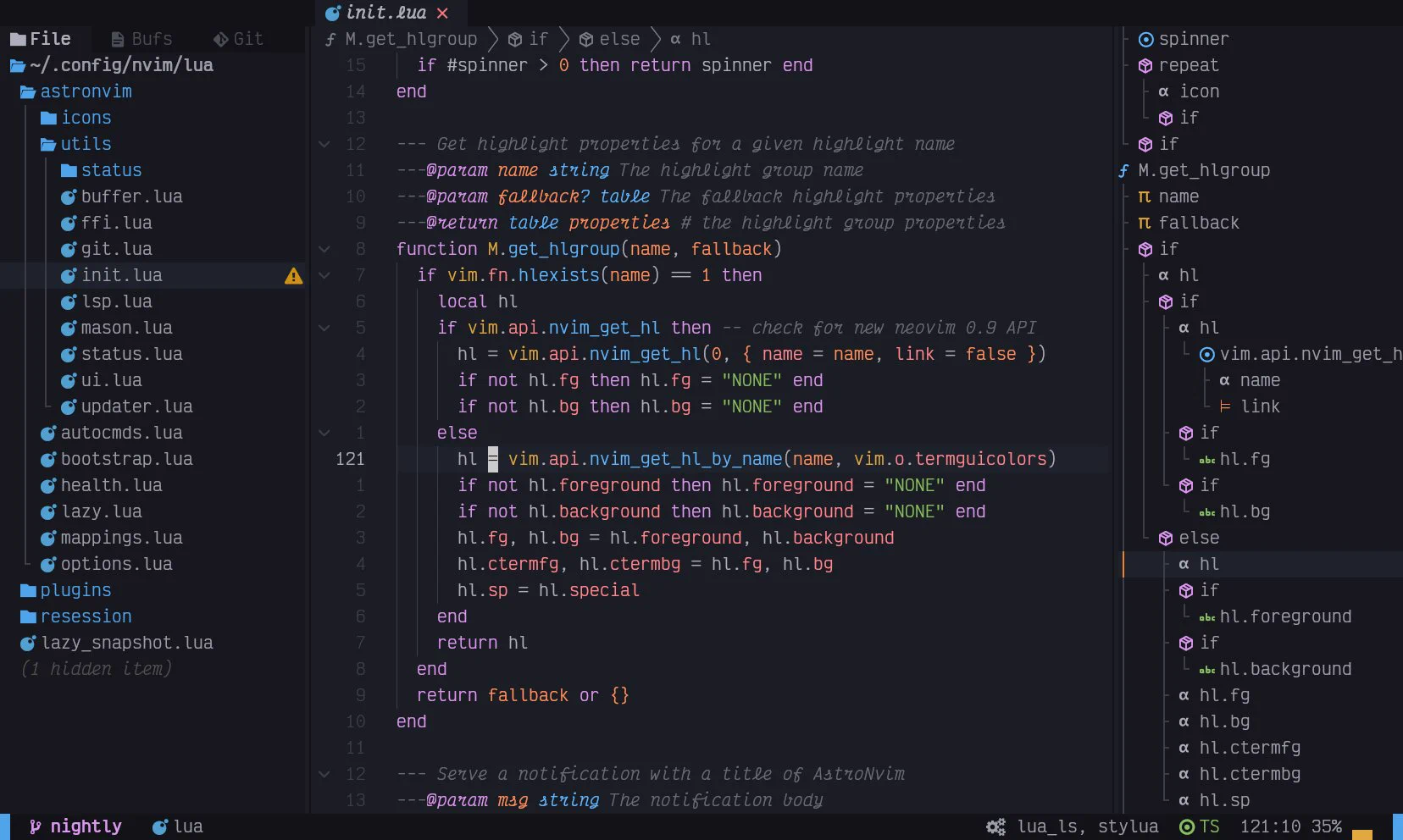 AstroDark, a nicely colored dark color palette