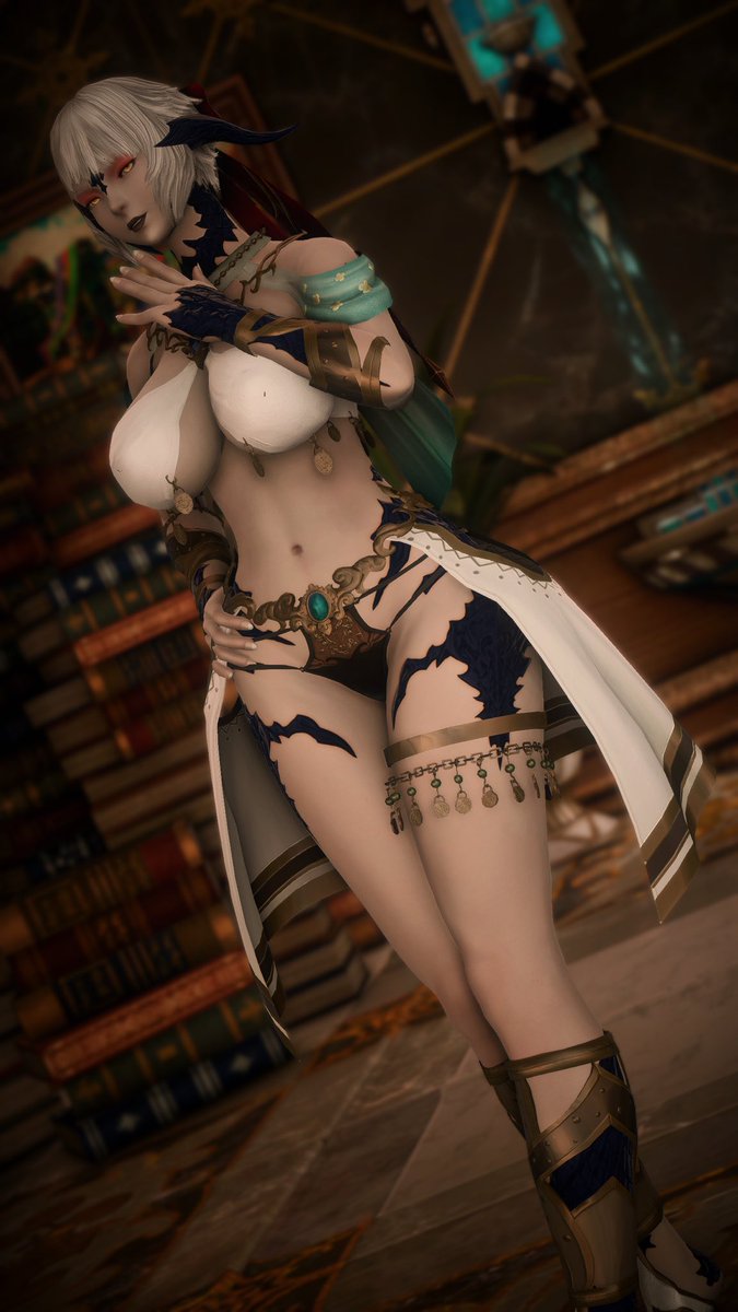Silv_tsune's tweet photo. Wear the dress. Love the dress. Let the dress change you into the Au Ra of your dreams~ https://t.co/GiA5WHmgP3