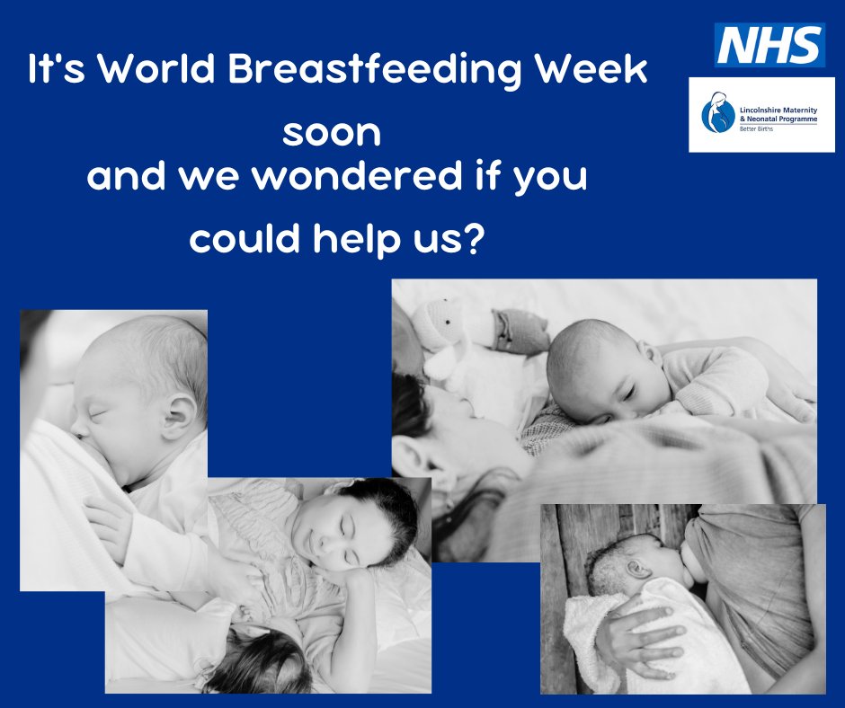 Would you be happy to share a picture of yourself breast feeding for us to use during breast feeding week? (August 1-7) As part of a series of roadshows across Lincolnshire to celebrate breastfeeding. Either message us through Facebook or email us LICB.Betterbirth@nhs.net #Breast