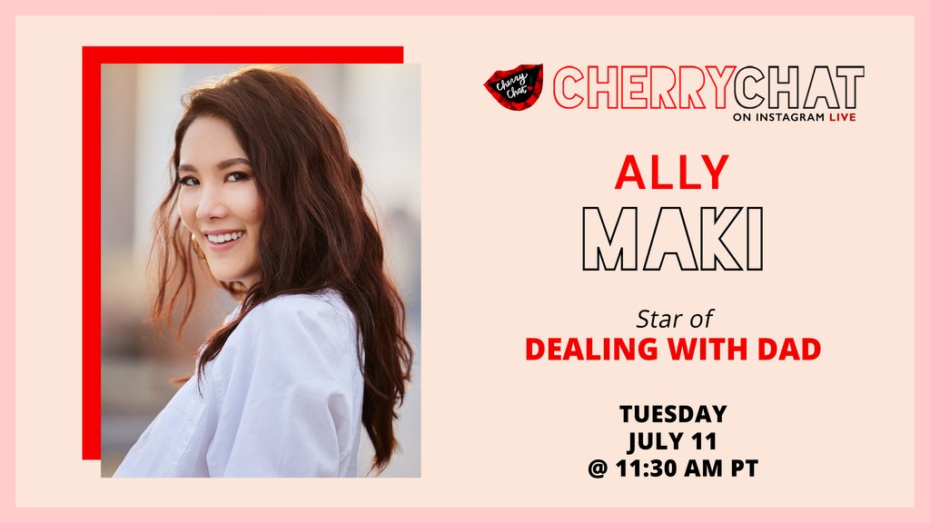 TheCherryPicks's tweet photo. Today on #CherryChat! 🍒
Ally Maki, star of #DealingWithDad, joins us at 11:30am PT (2:30pm ET). @allymaki
💬 Tune in: https://t.co/JaVi5gl7cA https://t.co/njKOhzAe6F