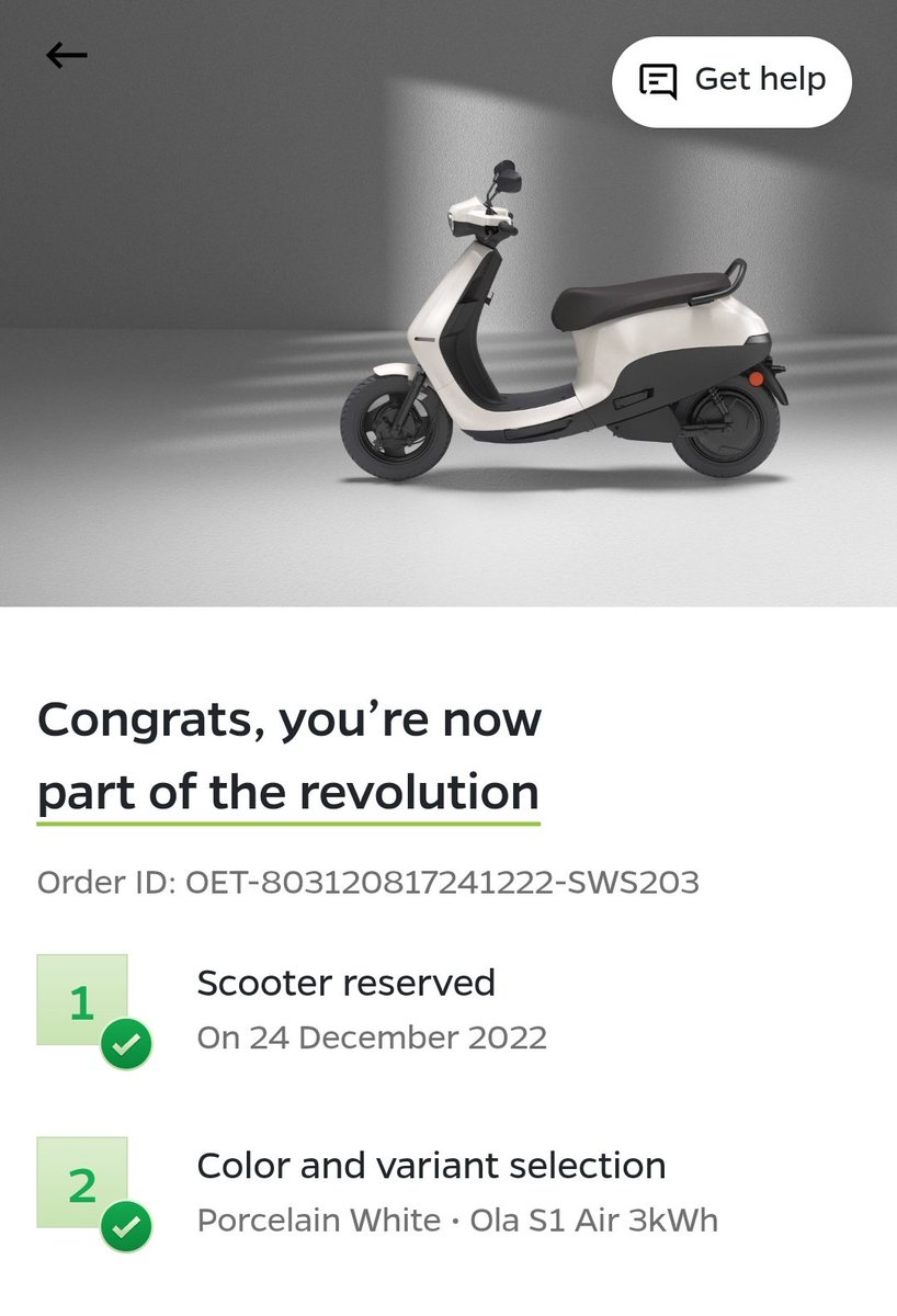 SUYOG898's tweet photo. @OlaElectric @bhash Why Rate increase ? Committed as 80K while booking and now deliver at 1,09,000...

Cancelled by booking. https://t.co/6ouZU2ahyY