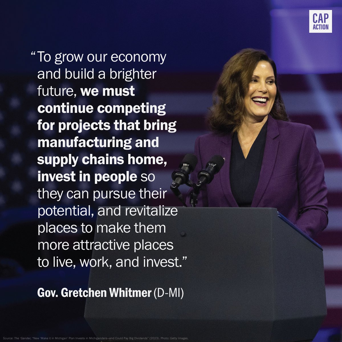 CAP Action on Twitter ".GovWhitmer gets it—Michigan will soon be home