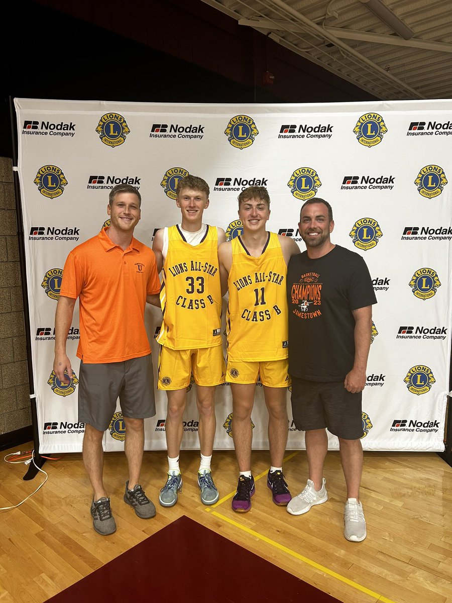 Enjoyed watching two future Jimmies compete in the Lions All-Star game in Bismarck last night! Goodluck to them again in Fargo tonight!