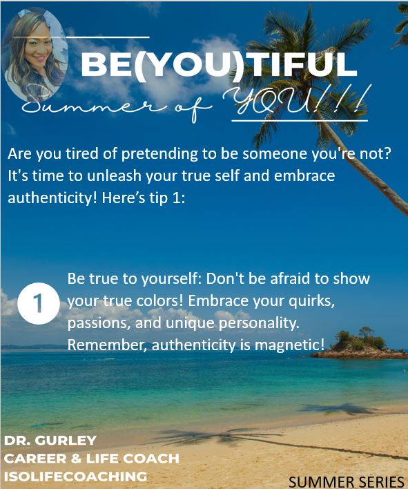 ISOLifeCoaching's tweet photo. Dr. Gurley is kicking of her summer series...This week is all about authenticity!

#isolifecoaching
#authentic
#workingmoms
#momboss
#therealyou https://t.co/28ixsvNmtg