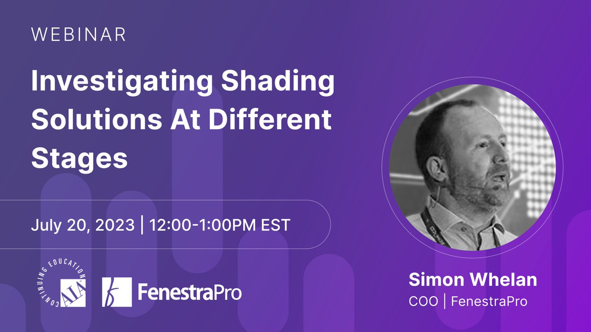New Webinar Alert 🚨

Our latest session will demonstrate how exploring passive design strategies in early design stages can offer a better understanding of the design impact of shading solutions.

Make sure to register here: tinyurl.com/4t2mbsvt