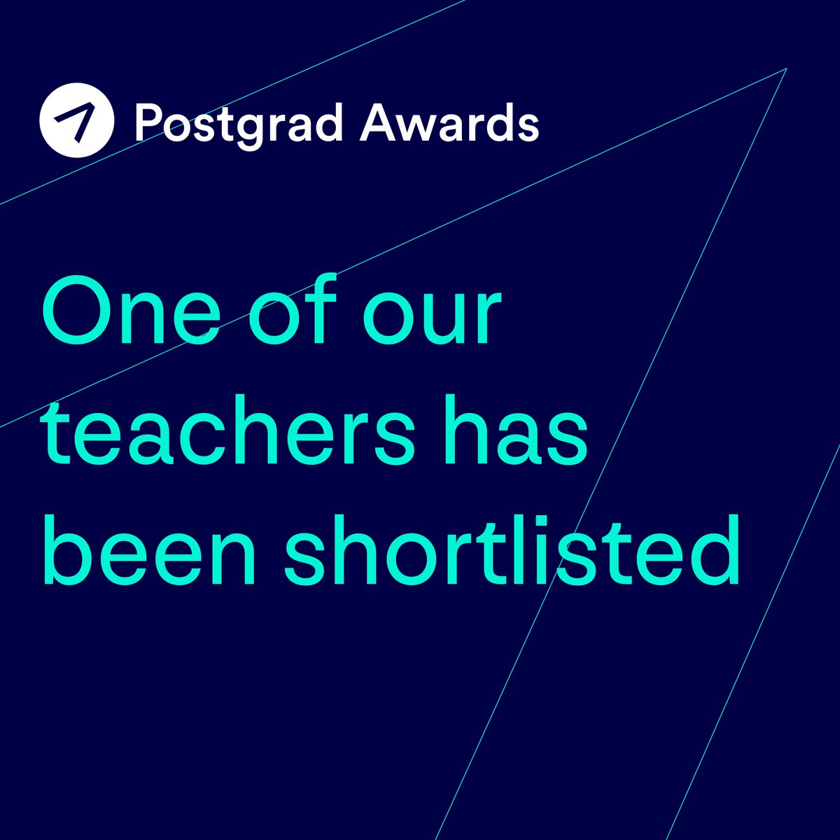 We are thrilled to announce that the @uniofsuffolk Lindsey Scott has been shortlisted for a Postgrad Award in the category of Masters Teacher🥳🎉 🎉🥳Thank you for the nomination and we’re keeping everything crossed  for the winner's announcement in September🤞 #PostgradAwards