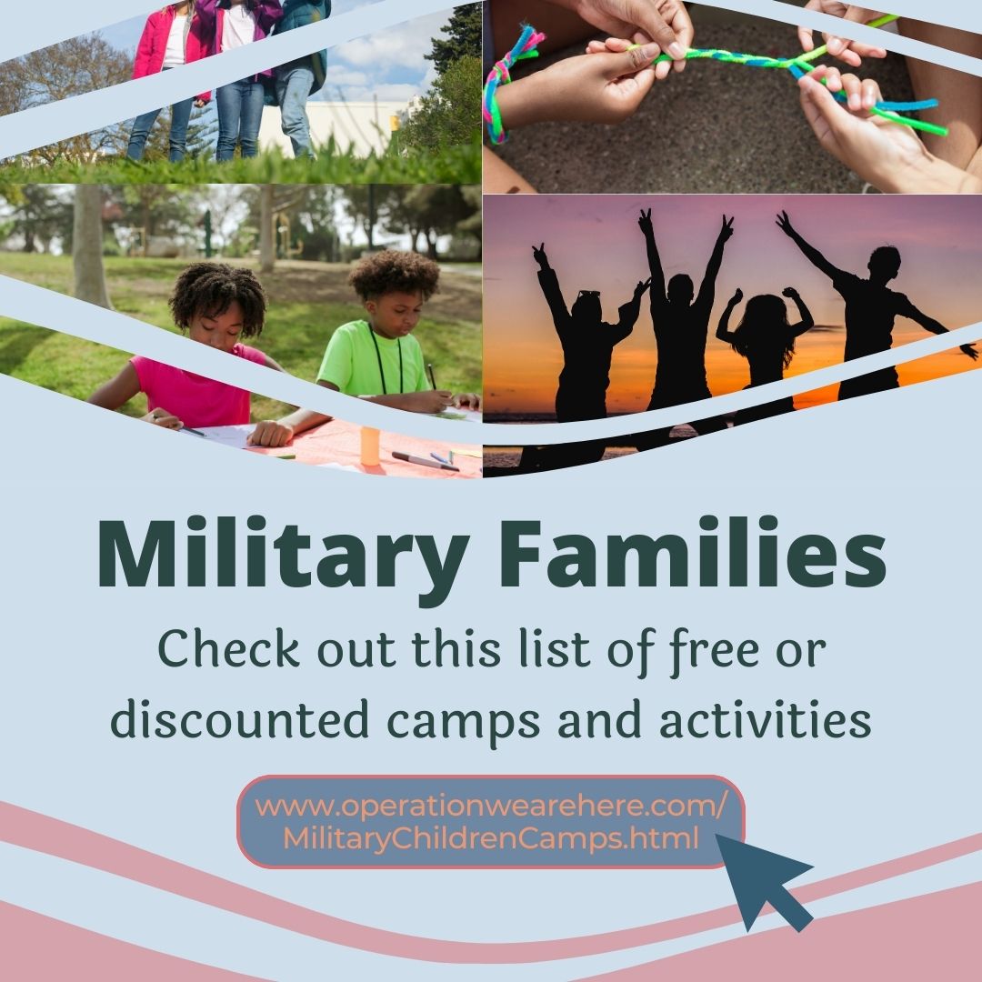 Attention military families! Discover free/discounted camps and activities for kids/teens. From science to sports, explore options at operationwearehere.com/MilitaryChildr… #militaryfamilies #summeractivities #supportforkids
