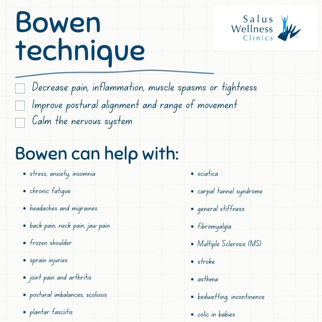 Book @saluswellnessclinics: info@salus-wellness.com

#Bowentherapy