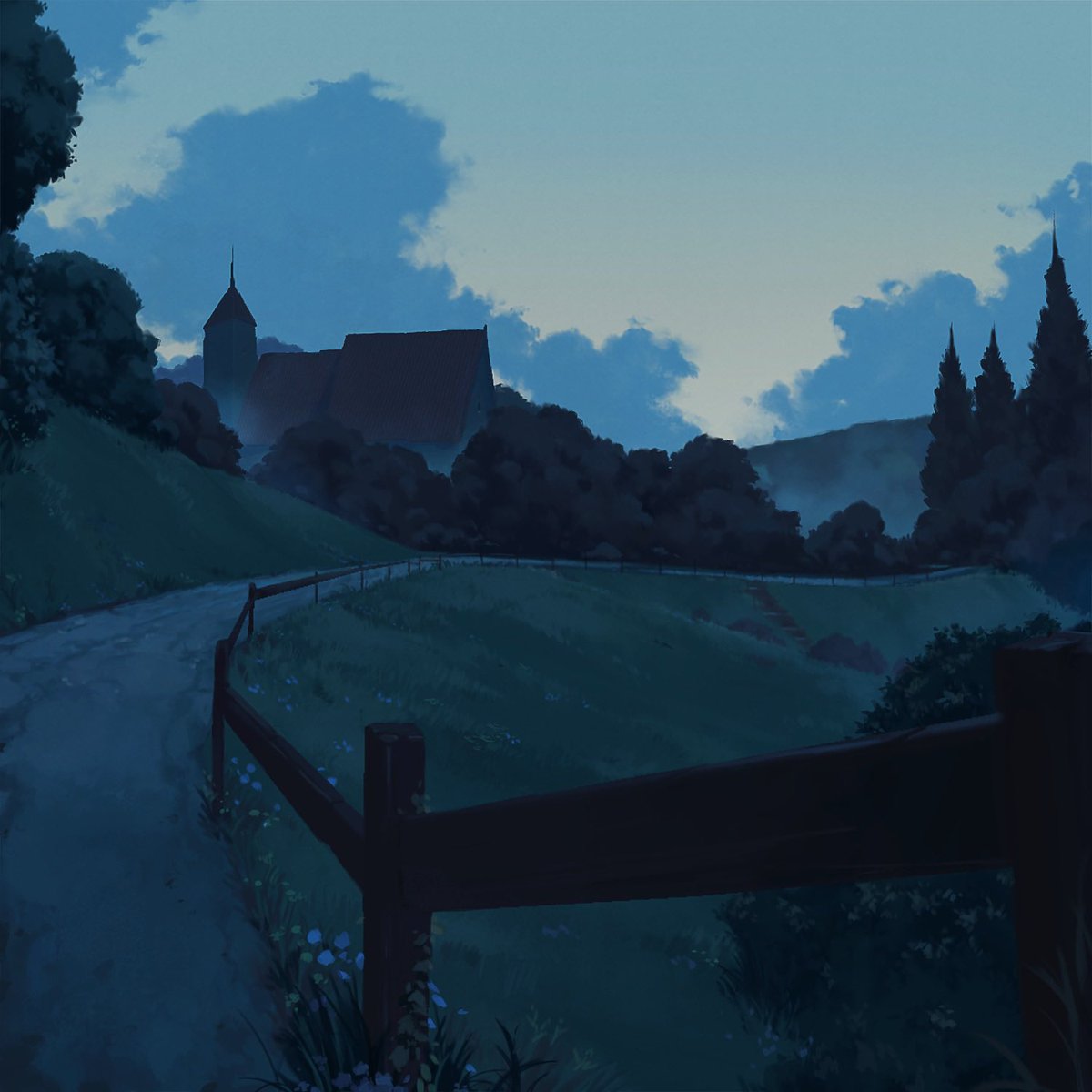 slagbjorn_art's tweet image. Happy #PortfolioDay! I like trees.. and bushes and lakes and clouds and old buildings and snow and the countryside and old fences and old churches and animals
