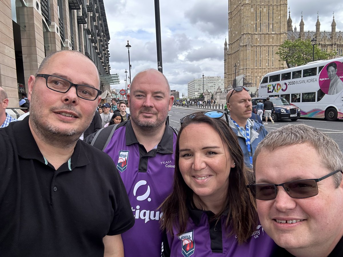 We’re at #Westminster & looking forward to being at @UKParliament this evening  to talk to Politicians about our team & how we’re #TacklingTheStomaStigma through Rugby League 🙂Keep your eyes peeled for more about the evening later! 

#UpThePurps💜
#StomaAware
#RugbyLeague